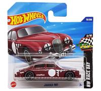 Hot Wheels - Jaguar MK1 - HW Race Day 2/10 - HYX19 - Short Card - Good Year - Rojo oscuro - Mattel 2025 - 1:64