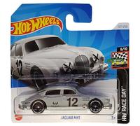 Hot Wheels - Jaguar MK1 - HW Race Day 6/10 - HRY80 - Short Card - Castrol - Grant Williams - gris - Mattel 2024-1:64