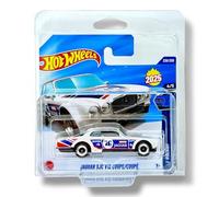 Hot Wheels Jaguar XJC V12 Coupe (blanco, rojo y azul) 4/5 Wild Widebody - 2025-238/250 (tarjeta corta) - incluye una funda protectora KLAS Car Keeper - HYW54