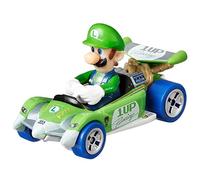 Hot Wheels- Juguetes, Color (Mattel GRN18) Luigi Circuit Special Mario Kart Character Car Diecast 1:64 Scale