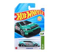 Hot Wheels Coche 1:64 Kia EV6 Custom HYX63 – HW EV 8/10 Short Card, Turquesa Metallic (Mattel 2025)