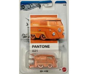 Hot Wheels - Kool Kombi - JKY47 - Silver Series 4/6 - Pantone 123 - Premium Card - Orange - Modelo oficial - VW Bus - Mattel 2026-1:64 - Pantone Color Edition