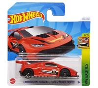 Hot Wheels - Lamborghini Huracan LP 620-2 Super Tropheo - HW Exotics 8/10 - HTC25 - Tarjeta corta - Coche de carreras GT - Rojo oscuro - Mattel 2024 - 1:64