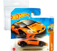 Hot Wheels Lamborghini Huracán Sterrato HW Drift 6/10 (222/250) HRY87 Naranja 2024 + Protector Short Card Frikimonkey
