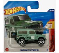 Hot Wheels - Land Rover Defender 90 - Then and Now 6/10 - JBC16 - Short Card - Verde - Mattel 2025 - Modelo de Land Rover con licencia en aspecto todoterreno a escala 1:64