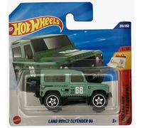Hot Wheels - Land Rover Defender 90 - Then and Now 6/10 - JBC16 - Short Card - Verde - Mattel 2025 - Modelo de Land Rover con licencia en aspecto todoterreno a escala 1:64
