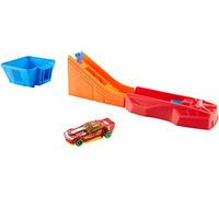 Hot Wheels Lanzacoches destripador, lanzadora de coches de juguete (Mattel FTH83)