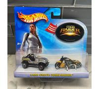 Hot Wheels Lara Croft: Tomb Raider La Cuna De La Vida Jeep Y Scooter Scorchin
