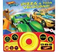 HOT WHEELS: LET'S RACE - ¡PIZZA A TODA VELOCIDAD! LIBRO SONORO CON VOLANTE - LIBRO INTERACTIVO CON 13 BOTONES DE SONIDOS - PI KIDS