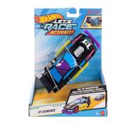 Hot Wheels ¡Let's Race Activate! GT-Scorcher - ¡Las llamas se activan mientras rueda! Vehículo de juguete a escala 1:32