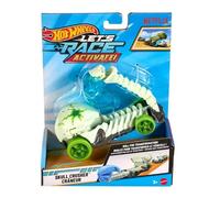 Hot Wheels Let's Race Activate! Vehículo de juguete triturador de calaveras, se transforma mientras gira, escala 1:32