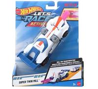 Hot Wheels Let's Race - Molinillo Super Twin activado, coche a escala 1:32