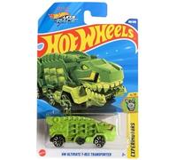 Hot Wheels Let's Race, Ultimate T-Rex Transporter [Verde], Experimotors 4/10, 156/250, coche fundido a escala 1:64