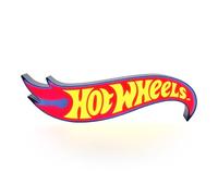 Hot Wheels - Luz Nocturna con Logotipo de Carreras, decoración de Sala de Juegos y Regalo para niños y niñas, Accesorio de Coche de Juguete y Dormitorio y luz Nocturna para niños Paladone, Unica