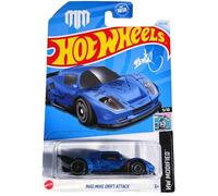 Hot Wheels Mad Mike Drift Attack - Coche fundido a presión, azul, HW Modified Series 5/10, 59/250