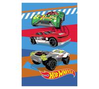 Hot Wheels Manta de Forro Polar, diseño épico de Coche de Carreras, Manta súper Suave, 100% poliéster, 100 x 150 cm