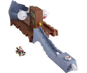 Hot Wheels Mario Kart Track Set Assortment 4 Different Tracks with Mario Kart 1:64 Scale Vehicles and Nemesis from Video Game Gift for Kids 3 Years and Older