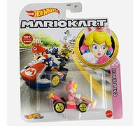 Hot Wheels Mario Kart - Vehículo de metal - Cat Peach Standard Kart - Nuevo 2021