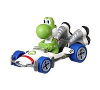 Hot Wheels Mario Kart, Yoshi, Vehiculos, Coche de Juguete, Color Surtido