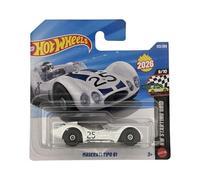 Hot Wheels - Maserati Tipo 61 - JJH44 - HW Starting Grid 9/10 - Short Card - Blanco - Modelo oficial - Recubrimiento de carreras clásico con número 25 - Mattel 2026 (123/250) - 1:64