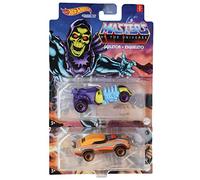 Hot Wheels Masters of The Universe [Skeletor] y [He Man] Set con 2 figuras Cars
