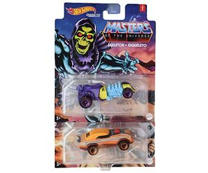 Hot Wheels Masters of The Universe [Skeletor] y [He Man] Set con 2 figuras Cars