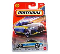 Hot Wheels Match Box 2023 BMW i4 Police Sedan para 3 años en adelante 80/125 (gris)