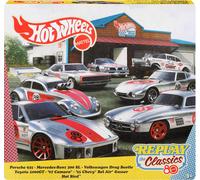 Hot Wheels Mattel JHF01 80th Anniversary 7 Vehicles for Vehicles with 7 Mini Car