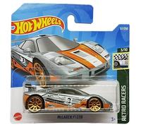 Hot Wheels - McLaren F1 GTR - Retro Racers 3/10 - HCX86 - Short Card - Plata Metálica - Mattel 2022