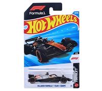 Hot Wheels McLaren Formula One Team [Negro y Naranja] F1 1/5, 20/250, Vehículo de juguete fundido a escala 1:64