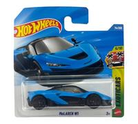 Hot Wheels McLaren W1 [Azul] Exoticars 5/10, 74/250, Vehículo de juguete fundido a escala 1:64