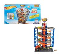 Hot Wheels Monster Trucks Arena World Pista Central Aplastar y Destruir Bone Shaker Pista para Coches de Juguete, +3 años (Mattel HNB96)
