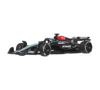 Hot Wheels MERCEDES AMG F1 TEAM 2024 Formel 1 modelo de coche - GEORGE RUSSELL 63 - Die Cast escala 1:64 - Longitud 8 cm - JBM18