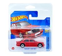 Hot Wheels Mercedes-Benz 500 E (rojo) 2/10 Factory Fresh 2022 - 86/250 (tarjeta corta) *** Viene en una funda protectora para colectores de coche KLAS *** HCT95