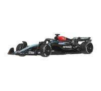 Hot Wheels MERCEDES AMG F1 TEAM 2024 Formel 1 modelo de coche - GEORGE RUSSELL 63 - Die Cast escala 1:64 - Longitud 8 cm - JBM18