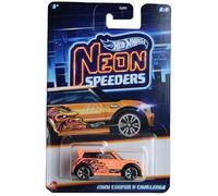 Hot Wheels Mini Cooper S Challenge, Neon Speeders 5/8 [Naranja]