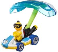Hot Wheels Modelo de coche Die Cast Mario Kart Glider Lakitu Standard Kart Parafoil Glider Super Mario - Escala 1:64 Longitud 5 cm - HDB45