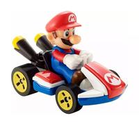 Hot Wheels Modelo DieCast Mario Standard Kart de Super Mario Kart - Escala 1:64 Longitud 5 cm GBG26