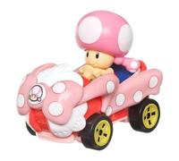 Hot Wheels Modelo DieCast TOADETTE Versión Birthday Girl de Super Mario Kart - Escala 1:64 Longitud 5 cm