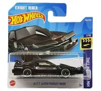 Hot Wheels - Modo K.I.T.T. Super Persuit - HW Screen Time 7/10 - HCV39 - Tarjeta corta - Knight Rider - Pontiac Firebird Trans Am - Mattel 2022