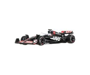 Hot Wheels MoneyGram Haas VF-24 Nico Hulkenberg 27 - Modelo de Coche Formula 1 - Modelo a Escala 1:64 - Longitud 8 cm - JBM22