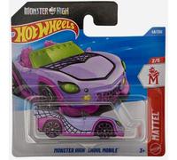 Hot Wheels - Monster High Ghoul Mobile - JJJ19 - Mattel 2/5 - Short Card - Lila - Licencia oficial - Mattel 2026 (48/250) - 1:64
