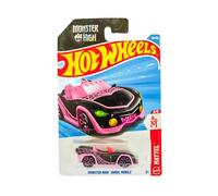 Hot Wheels - Monster High Ghoul Mobile- Mattel 2/5 -JJK93 - Short Card - Rosa/Negro - Mattel 2026 (48/250) - Vehículo de muñeca - 1:64 - Modelo oficial
