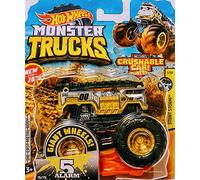 Hot Wheels Monster Jam 5 Alarma incluye coche aplastable 15/75 Stunt Storm 1/10