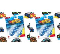 Hot Wheels Monster Truck Coches de Juguetes 1:64 (Modelos Surtidos, selección aleatoria), FYJ44 (Paquete de 2)