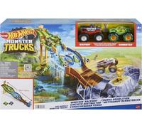Hot Wheels Monster Trucks Torneo de los Titanes Pista para coches de juguete, incluye 2 vehículos, regalo +4 años (Mattel HGV12)