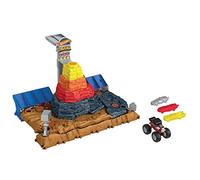 Hot Wheels Monster Trucks Arena World Pista Central Aplastar y Destruir Bone Shaker Pista para Coches de Juguete, +3 años (Mattel HNB96)