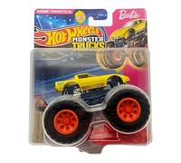 Hot Wheels Monster Trucks Barbie Corvette XL, vehículo amarillo fundido a presión, colección 2025