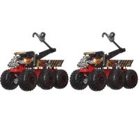 Hot Wheels Monster Trucks Big Rigs Coche de Juguete con Ruedas Grandes Que transporta y remolca Otros vehículos (Estilos Surtidos, un Modelo Aleatorio), +3 años, HWN86 (Paquete de 2)