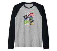 Hot Wheels: Monster Trucks - Bone Shaker contra Skelesaurus Camiseta Manga Raglan